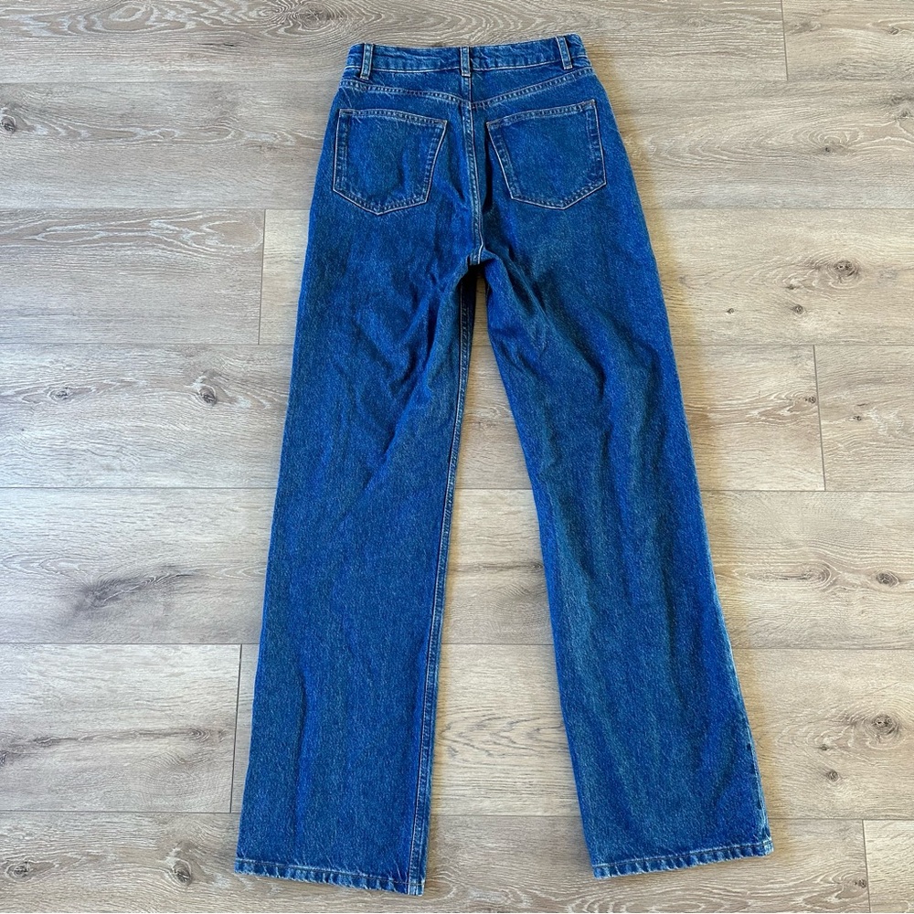 NWOT Reformation Jeans Wilder High Rise Wide Leg Jeans Cleary Wash Sz 26 - Picture 8 of 11